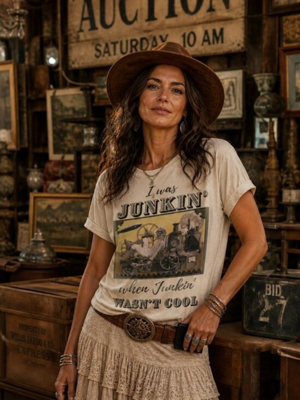 T-shirt Hatman's Originals luxury Tee "JUNKIN' WHEN JUNKIN' WASN'T COOL" T-Shirt